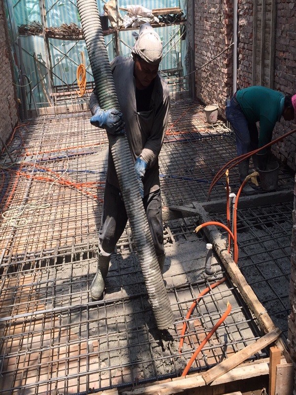 新建與增建，泥作施工